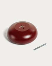 Load image into Gallery viewer, Nadue set of 3 solid beech wood wall hooks with a maroon finish - image 4