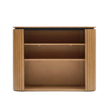 Load image into Gallery viewer, Licia solid mango wood bookshelf with painted black metal, 120 x 90 cm - image 4