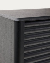 Load image into Gallery viewer, Lenon tall sideboard, 4 doors solid wood and black oak veneer 104,5x144 cm FSC Mix Credit - image 11