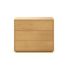 Load image into Gallery viewer, Abilen 3-drawer oak veneer chest of drawers, 90 x 75 cm, FSC™ certified - image 2