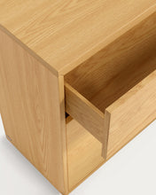 Load image into Gallery viewer, Abilen 3-drawer oak veneer chest of drawers, 90 x 75 cm, FSC™ certified - image 8
