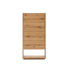 Load image into Gallery viewer, Alguema chest of drawers with 4 drawers in oak wood veneer with natural finish, 60 x 120 cm - image 2