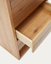 Load image into Gallery viewer, Alguema chest of drawers with 4 drawers in oak wood veneer with natural finish, 60 x 120 cm - image 9