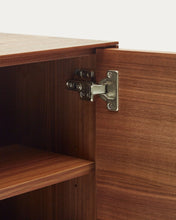 Load image into Gallery viewer, Vedrana 2 door sideboard in walnut veneer with steel legs, 97.5 x 80 cm - image 12