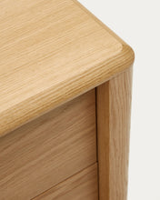 Load image into Gallery viewer, Lenon sideboard with 1 door and 3 drawers, made from oak wood and veneer, 105 x 85 cm FSC MIX Credit - image 12
