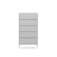 Load image into Gallery viewer, Vedrana 5-drawer chest of drawers white lacquered MDF 60 x 114 cm - image 2