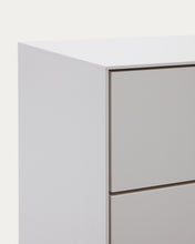 Load image into Gallery viewer, Vedrana 5-drawer chest of drawers white lacquered MDF 60 x 114 cm - image 8