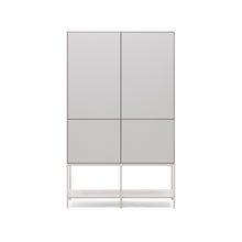 Load image into Gallery viewer, Vedrana 4-door tall sideboard white lacquered MDF 97.5 x 160 cm