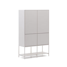 Load image into Gallery viewer, Vedrana 4-door tall sideboard white lacquered MDF 97.5 x 160 cm - image 3