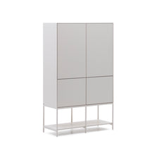 Load image into Gallery viewer, Vedrana 4-door tall sideboard white lacquered MDF 97.5 x 160 cm - image 4