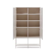 Load image into Gallery viewer, Vedrana 4-door tall sideboard white lacquered MDF 97.5 x 160 cm - image 5