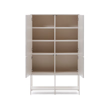 Load image into Gallery viewer, Vedrana 4-door tall sideboard white lacquered MDF 97.5 x 160 cm - image 6