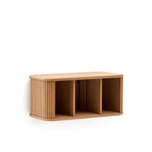 Load image into Gallery viewer, Mailen bathroom cupboard in ash veneer in a natural finish, 90 x 45 cm - image 5