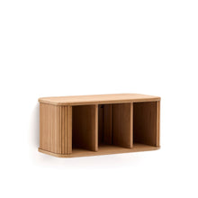 Load image into Gallery viewer, Mailen bathroom cupboard in ash veneer in a natural finish, 90 x 45 cm - image 6