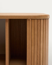 Load image into Gallery viewer, Mailen bathroom cupboard in ash veneer in a natural finish, 90 x 45 cm - image 10