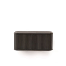Load image into Gallery viewer, Mailen bathroom cupboard in ash veneer in a dark finish, 90 x 45 cm - image 3