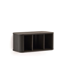 Load image into Gallery viewer, Mailen bathroom cupboard in ash veneer in a dark finish, 90 x 45 cm - image 5