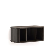 Load image into Gallery viewer, Mailen bathroom cupboard in ash veneer in a dark finish, 90 x 45 cm - image 6
