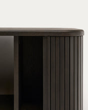 Load image into Gallery viewer, Mailen bathroom cupboard in ash veneer in a dark finish, 90 x 45 cm - image 10