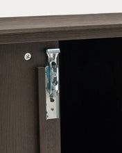 Load image into Gallery viewer, Mailen bathroom cupboard in ash veneer in a dark finish, 90 x 45 cm - image 13