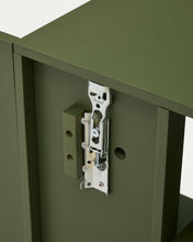 Load image into Gallery viewer, Ina modular shelving unit in green lacquered MDF 80 x 80cm FSC 100% - image 8