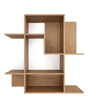 Load image into Gallery viewer, Ina modular shelving unit in oak veneer with natural finish 80 x 80cm FSC 100% - image 2