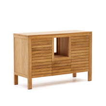Load image into Gallery viewer, Neria bathroom furniture in solid teak wood with natural finish, 120 x 45 cm - image 3