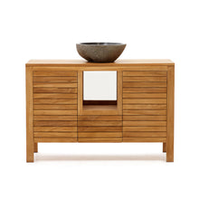 Load image into Gallery viewer, Neria bathroom furniture in solid teak wood with natural finish, 120 x 45 cm - image 7