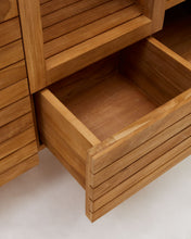 Load image into Gallery viewer, Neria bathroom furniture in solid teak wood with natural finish, 120 x 45 cm - image 13