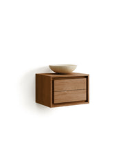 Load image into Gallery viewer, Kenta bathroom furniture in solid teak wood with a natural finish, 60 x 45 cm - image 4