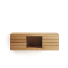 Load image into Gallery viewer, Yenit bathroom furniture in solid teak wood with a natural finish, 120 x 45 cm - image 6