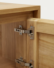 Load image into Gallery viewer, Yenit bathroom furniture in solid teak wood with a natural finish, 120 x 45 cm - image 11