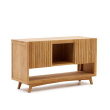 Load image into Gallery viewer, Kuveni bathroom furniture in solid teak wood with a natural finish, 140 x 50 cm - image 3