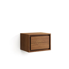 Load image into Gallery viewer, Kenta bathroom furniture in solid teak wood with a walnut finish, 60 x 45 cm