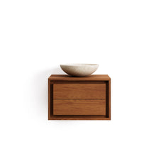 Load image into Gallery viewer, Kenta bathroom furniture in solid teak wood with a walnut finish, 60 x 45 cm - image 7