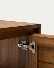 Load image into Gallery viewer, Kenta bathroom furniture in solid teak wood with a walnut finish, 60 x 45 cm - image 11