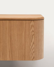 Load image into Gallery viewer, Salaya ash laminated plywood bathroom cupboard in a natural finish, 90 x 45 cm - image 10