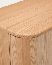 Load image into Gallery viewer, Salaya ash laminated plywood bathroom cupboard in a natural finish, 90 x 45 cm - image 12