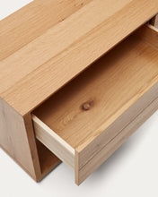 Load image into Gallery viewer, Alguema TV stand with 3 drawers in oak veneer with natural finish, 200 x 51 cm - image 10