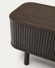 Load image into Gallery viewer, Mailen 2 door TV stand in ash veneer with a dark finish 200 x 50 cm - image 13