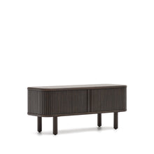 Load image into Gallery viewer, Mailen 2 door TV stand in ash veneer with a dark finish 120 x 50 cm - image 3