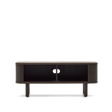 Load image into Gallery viewer, Mailen 2 door TV stand in ash veneer with a dark finish 120 x 50 cm - image 6