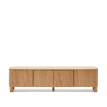 Load image into Gallery viewer, Salaya TV stand in ash plywood FSC Mix Credit, 200 cm x 52 cm - image 2