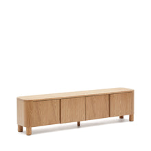 Load image into Gallery viewer, Salaya TV stand in ash plywood FSC Mix Credit, 200 cm x 52 cm - image 3