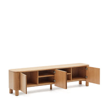 Load image into Gallery viewer, Salaya TV stand in ash plywood FSC Mix Credit, 200 cm x 52 cm - image 5