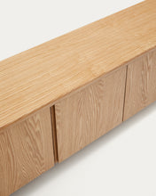 Load image into Gallery viewer, Salaya TV stand in ash plywood FSC Mix Credit, 200 cm x 52 cm - image 8