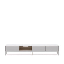 Load image into Gallery viewer, Vedrana TV 3-drawer cabinet white lacquered MDF 195 x 35 cm - image 2