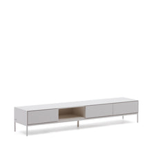 Load image into Gallery viewer, Vedrana TV 3-drawer cabinet white lacquered MDF 195 x 35 cm - image 3