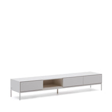 Load image into Gallery viewer, Vedrana TV 3-drawer cabinet white lacquered MDF 195 x 35 cm - image 4