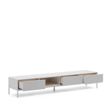 Load image into Gallery viewer, Vedrana TV 3-drawer cabinet white lacquered MDF 195 x 35 cm - image 6